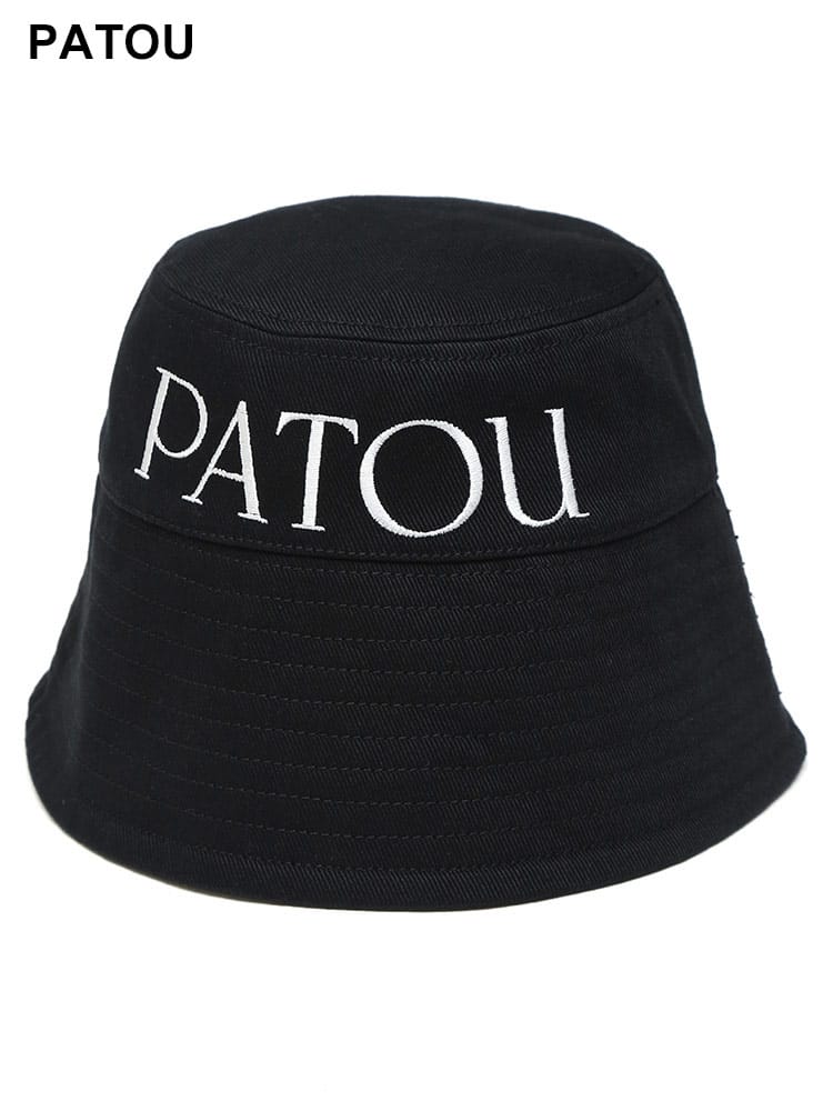 PATOU (パトゥ) コットン ロゴ刺繍 バケットハット POAC0270132 レディース