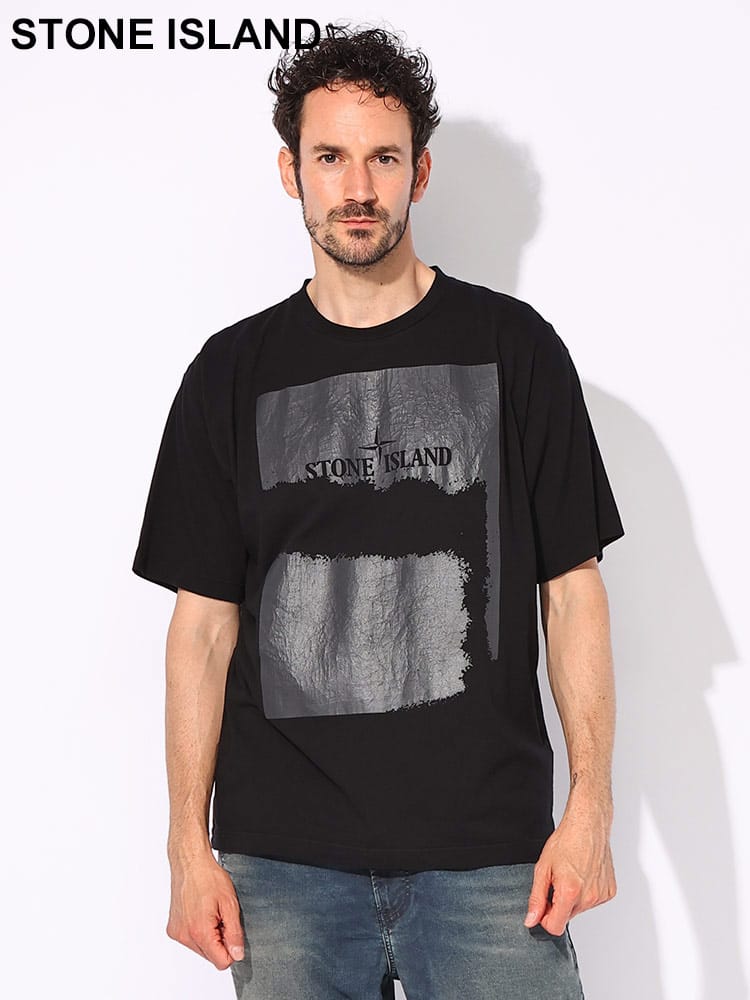 STONE ISLAND (ストーンアイランド) グラフィックプリント クルーネック 半袖 Tシャツ SI80152RC90 メンズ