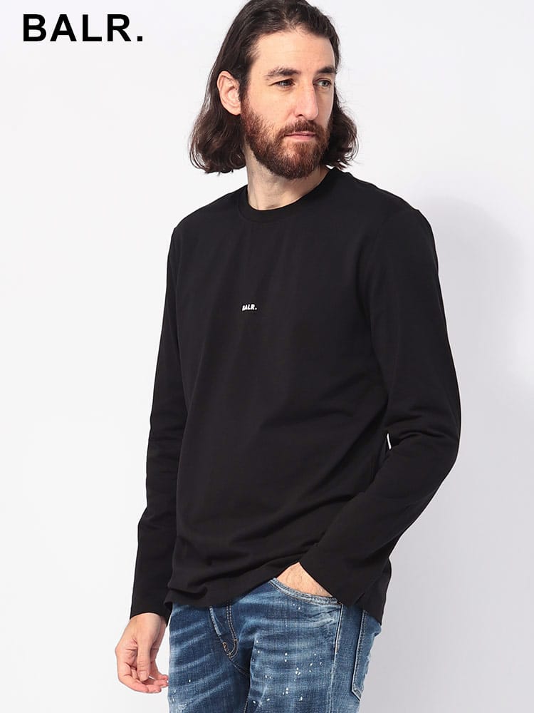BALR.  (ボーラー) ミニロゴ クルーネック 長袖 Tシャツ BA11111059JP メンズ