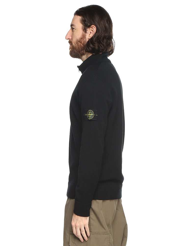 STONE ISLAND (ストーンアイランド) 袖ロゴ フルジップ ニット ジャケット SI8115503AI メンズ【サカゼン公式通販】