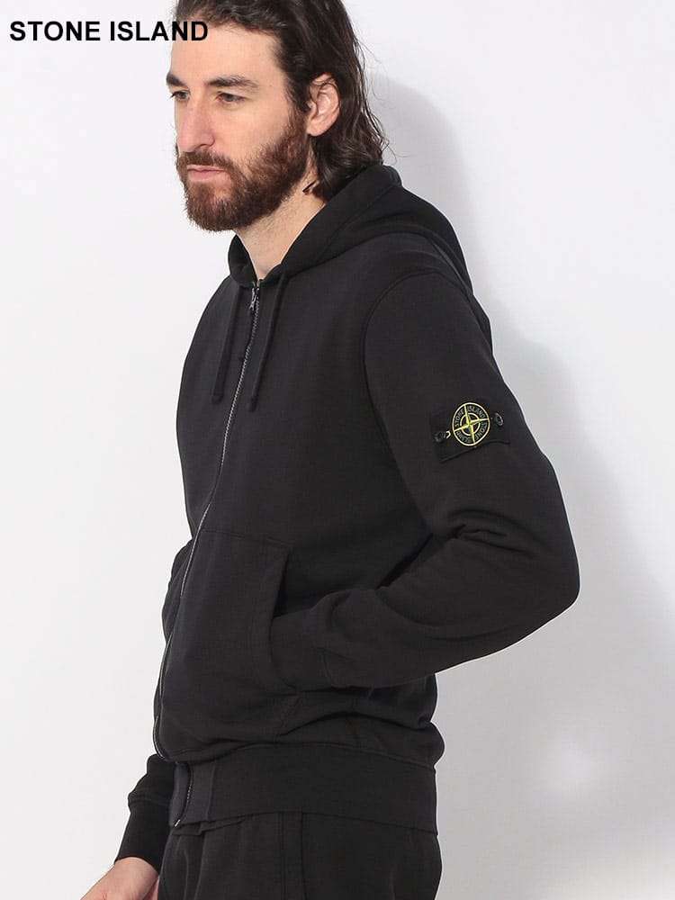 STONE ISLAND (ストーンアイランド) 袖ロゴ フルジップ パーカー SI811564251 メンズ