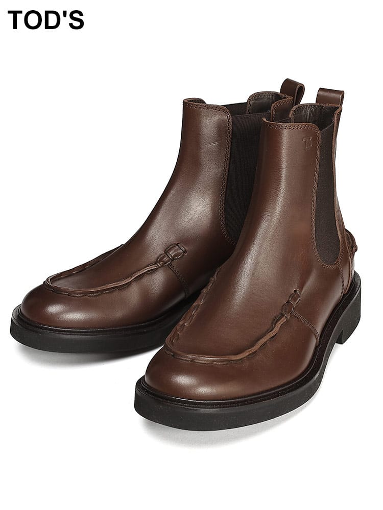 TOD'S (トッズ ) サイドゴア Uチップ ブーツ TXXM92C0DS50WOX メンズ