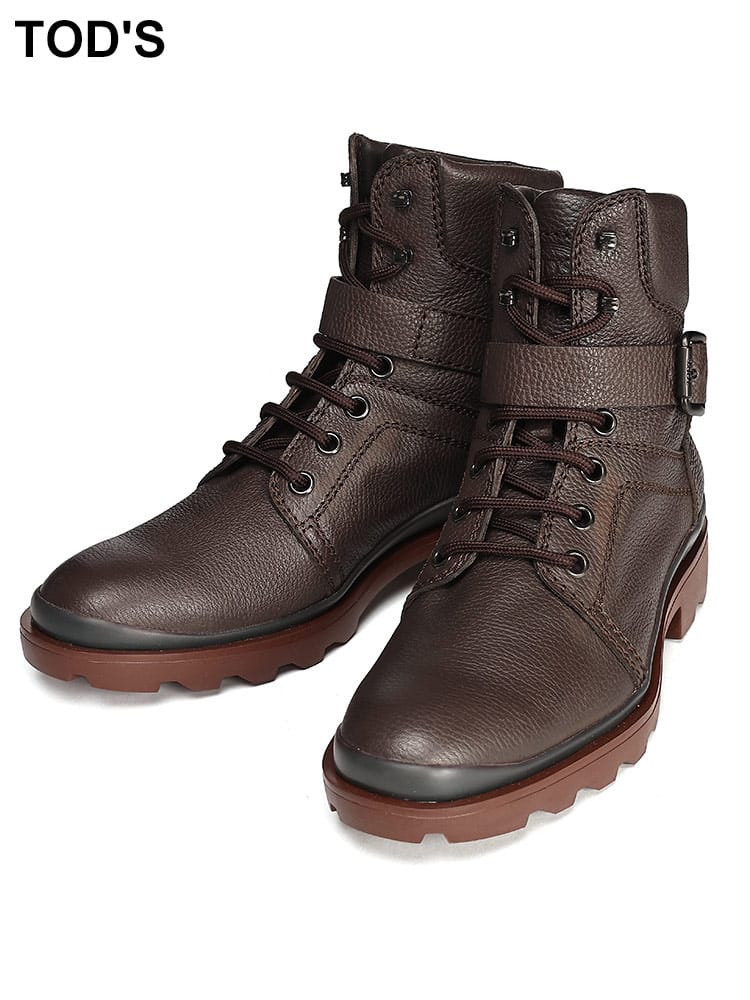 TOD'S (トッズ ) レザー ベルテッドブーツ TDXXM04EEF10VYP メンズ