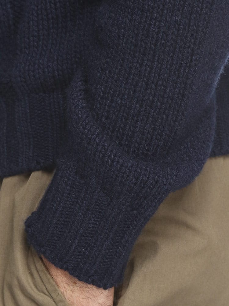 MONCLER (モンクレール) カシミヤ混 ケーブル タートルネック ニット 