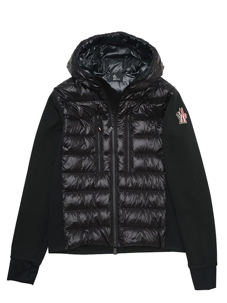 MONCLER (モンクレール) ナイロン 切替 ジッパーポケット付き ニットダウンパーカー MCGN9B00012C9【サカゼン公式通販】