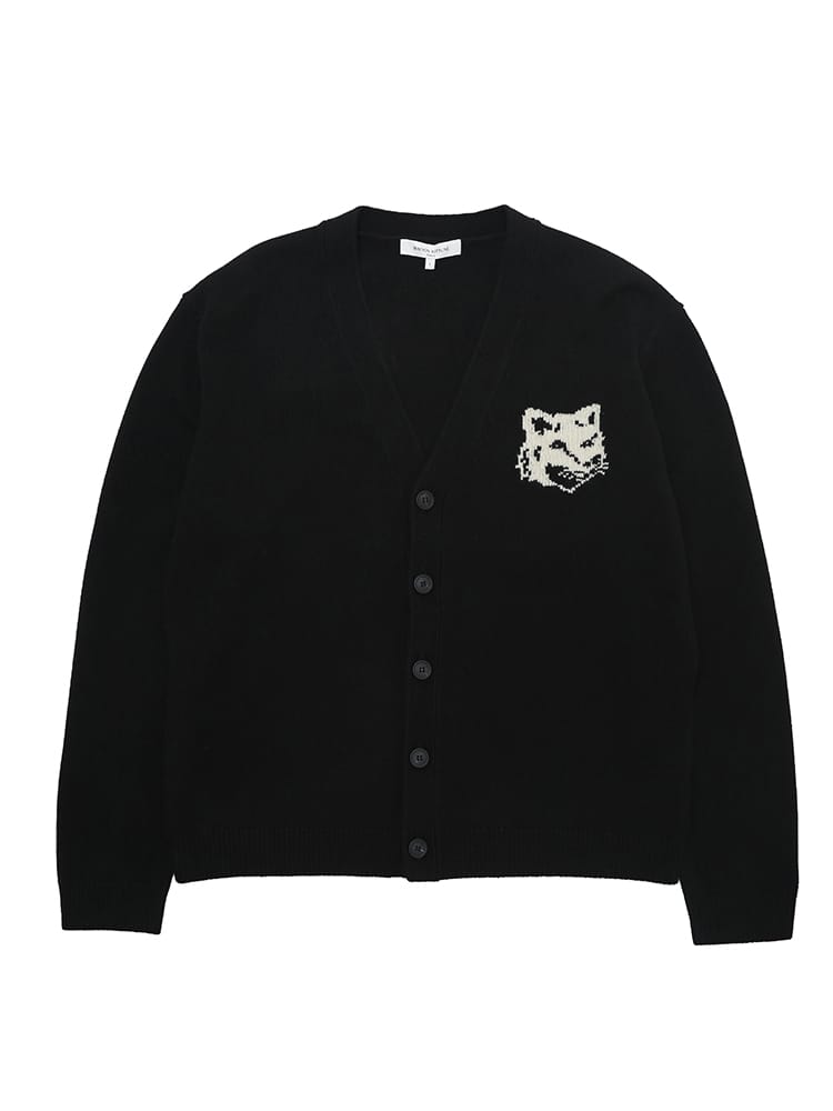 Maison Kitsune (メゾン キツネ) インターシャ編み フォックスヘッド V 
