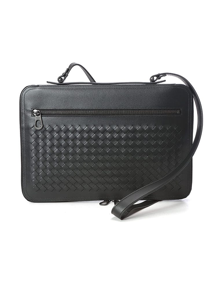 BOTTEGA VENETA (ボッテガ・ヴェネタ) イントレチャート レザー ビジネスバッグ 2WAY BV536287V4651 メンズ