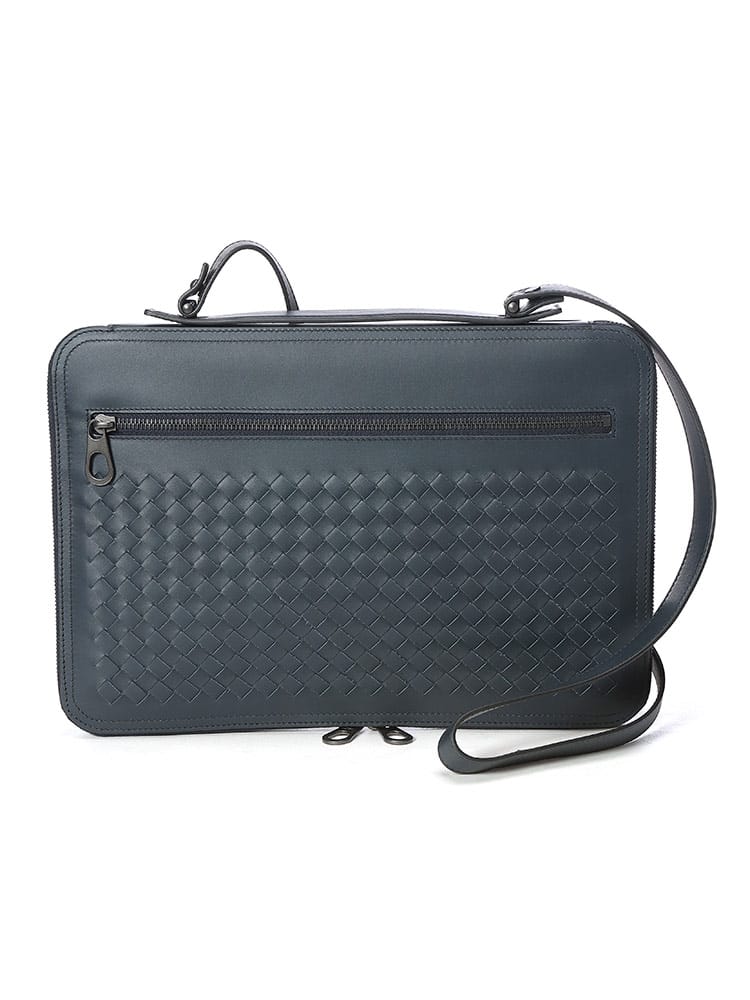 BOTTEGA VENETA (ボッテガ・ヴェネタ) イントレチャート レザー ビジネスバッグ 2WAY BV536287V4651 メンズ