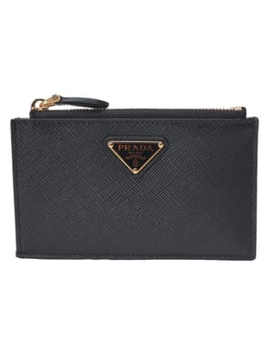 PRADA (プラダ) ファスナー付 ヴィッテロダイノレザー カードケース 
