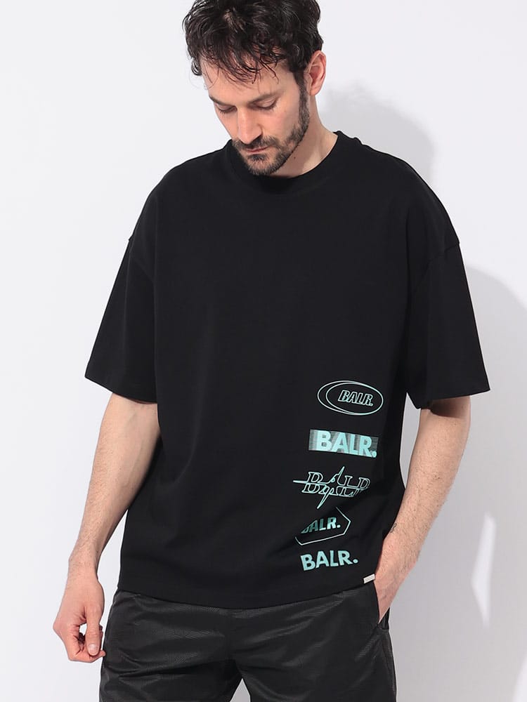 BALR.  (ボーラー) ロゴプリント クルーネック 半袖 Tシャツ BA11121315 メンズ