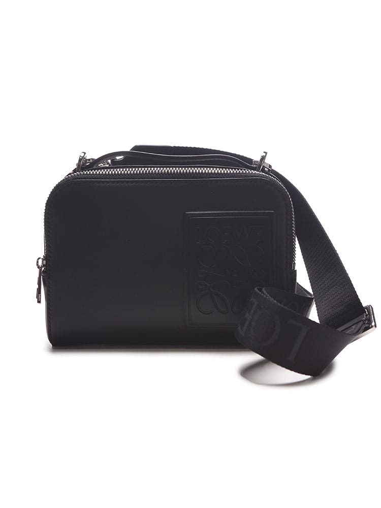 LOEWE (ロエベ) サテンカーフ クロスボディ カメラバッグ ミニ メンズ