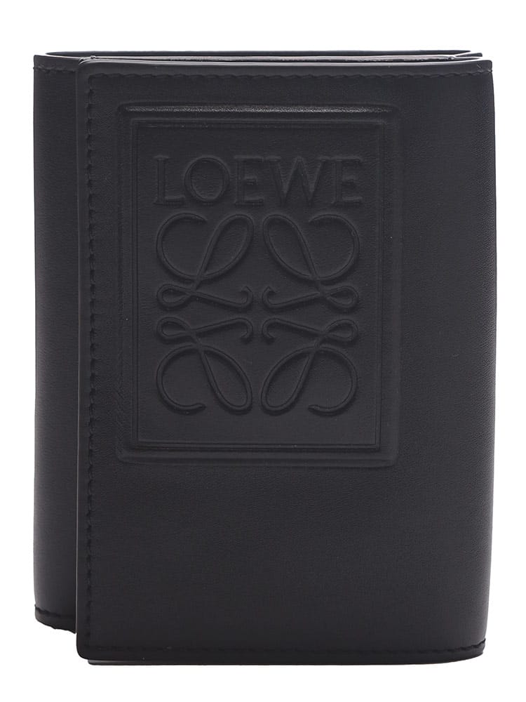 LOEWE (ロエベ) カーフスキン ロゴ 三つ折り財布 トライフォールド 
