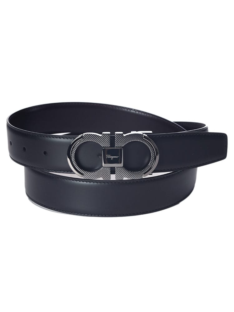 Salvatore Ferragamo (サルヴァトーレフェラガモ) リバーシブル ガンチーニバックル ベルト メンズ
