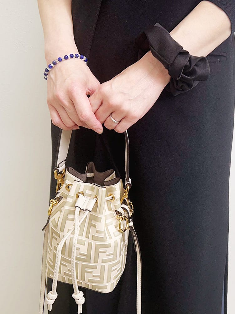 FENDI (フェンディ) レザー ミニバッグ モン トレゾール FDL8BS010A659 レディース