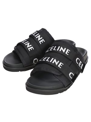 CELINE (セリーヌ) カーフスキン＆メッシュ レースアップ ロー 