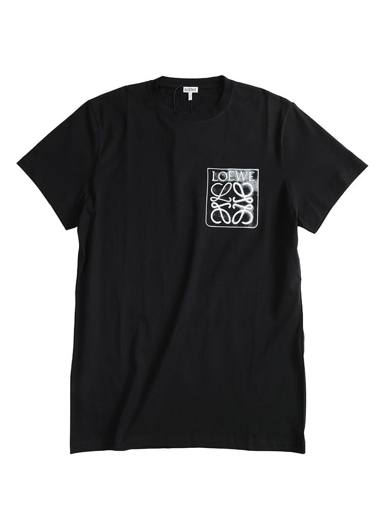 LOEWE (ロエベ) 胸アナグラム刺繍 デザイン 半袖 Tシャツ LEH526Y22X25 メンズ
