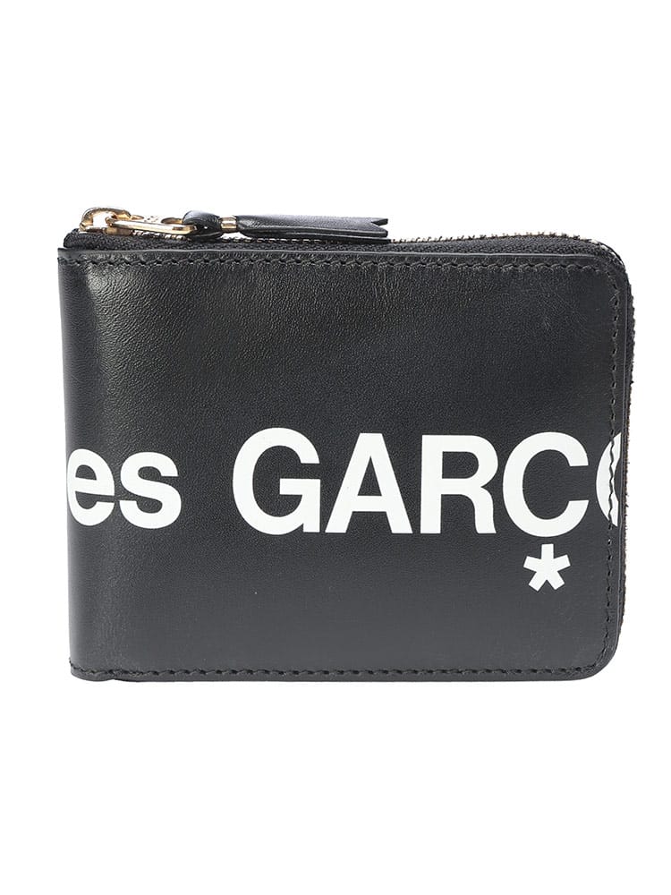 comme des garcons (コムデギャルソン) ロゴプリント ジップ 二つ折り財布 HUGE LOGO CDGSA7100HL メンズ