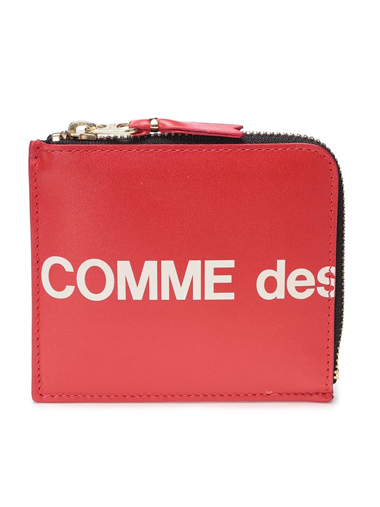 comme des garcons (コムデギャルソン) ロゴプリント ジップ コンパクト 財布 HUGE LOGO CDGSA3100HL メンズ