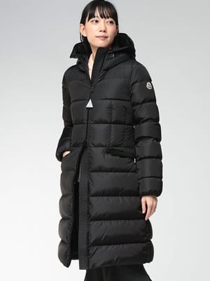 MONCLER (モンクレール) テクニカルナイロン フルジップ ダウンコート アボチェット MCLAVOCETTE5 レディース