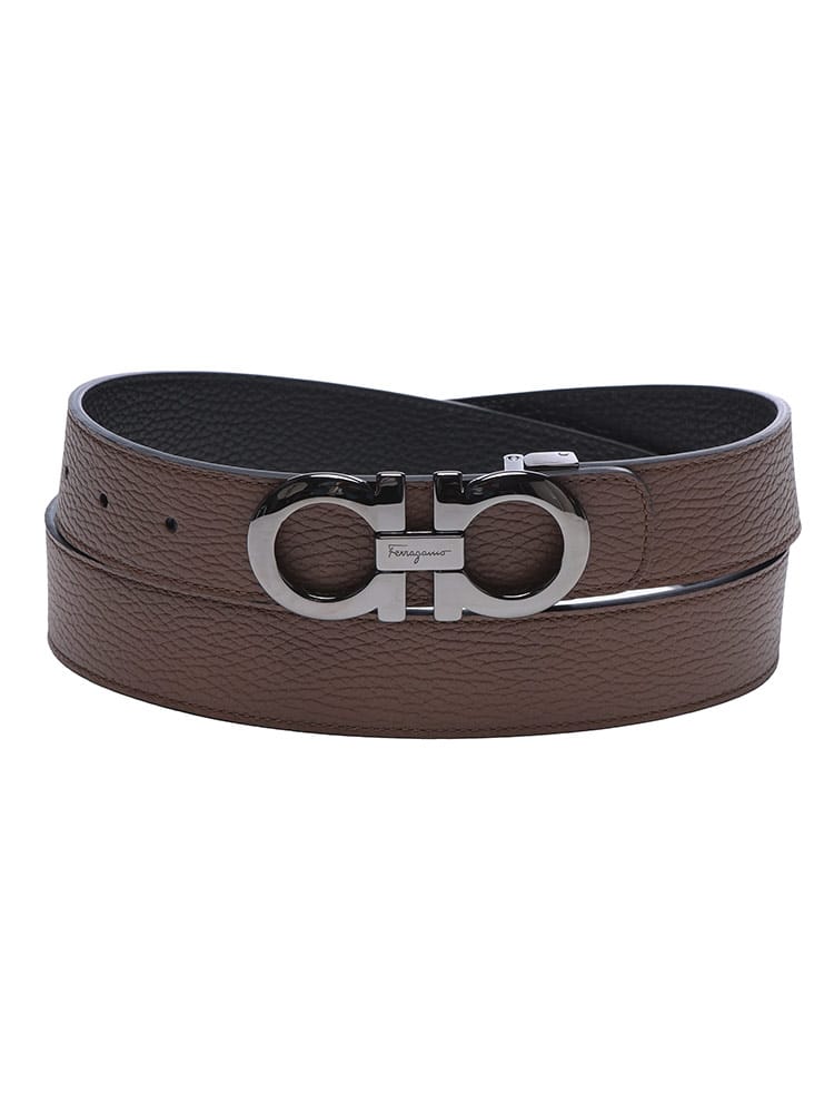 Salvatore Ferragamo (サルヴァトーレフェラガモ) リバーシブル ガンチーニバックル ベルト FG675542705614 メンズ