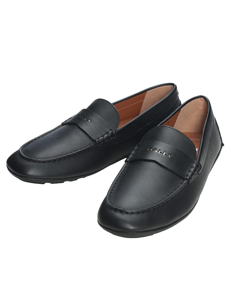 BALLY (バリー) メンズ ドライビングシューズ ロゴ レザー 本革 ローファー BALLYKELYS バリーケリス