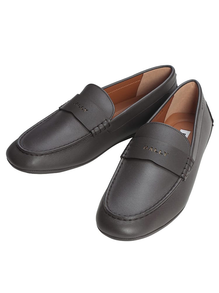 BALLY (バリー) メンズ ドライビングシューズ ロゴ レザー 本革 ローファー BALLYKELYS バリーケリス