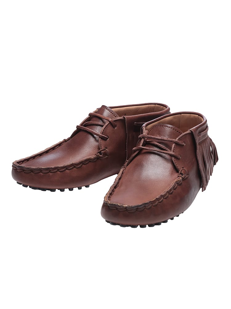 TOD'S (トッズ) フリンジ モカシンブーツ レザー 本革 TDXXM64C0EI60WS メンズ