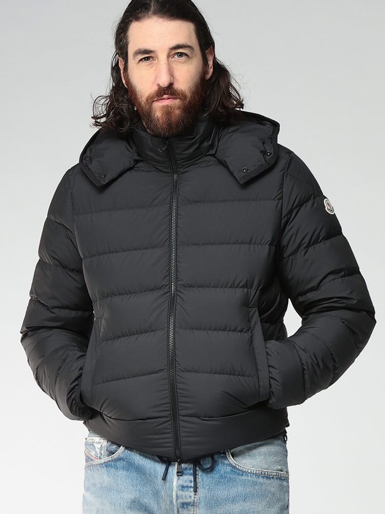 MONCLER (モンクレール) フード着脱 マット フルジップ ダウン 