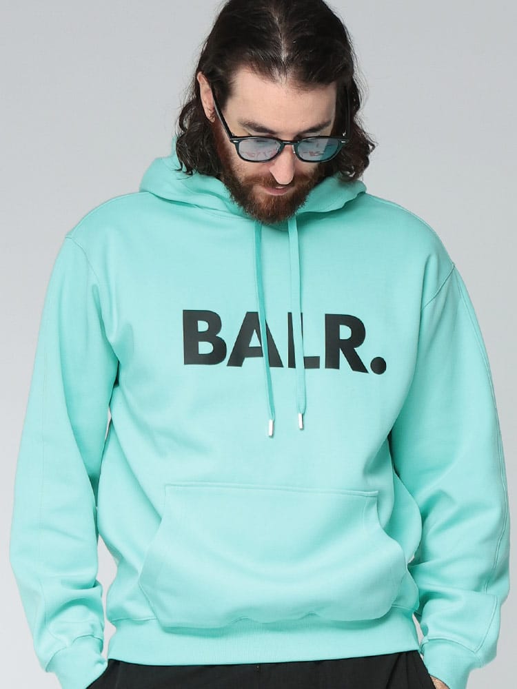 BALR． (ボーラー) ロゴ プリント プルオーバー パーカー スウェット フーディ BA12611164 メンズ