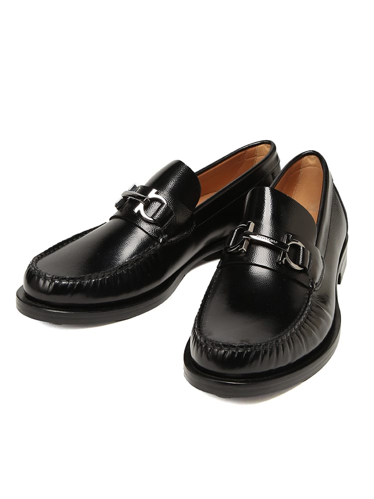 Salvatore Ferragamo (サルヴァトーレフェラガモ) ガンチーニ ビット ローファー レザー シューズ FORT FG0762690 メンズ