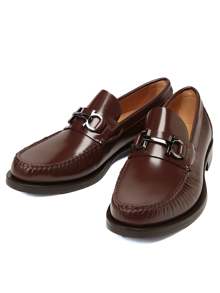 Salvatore Ferragamo (サルヴァトーレフェラガモ) ガンチーニ ビット ローファー レザー シューズ FORT FG0762690 メンズ