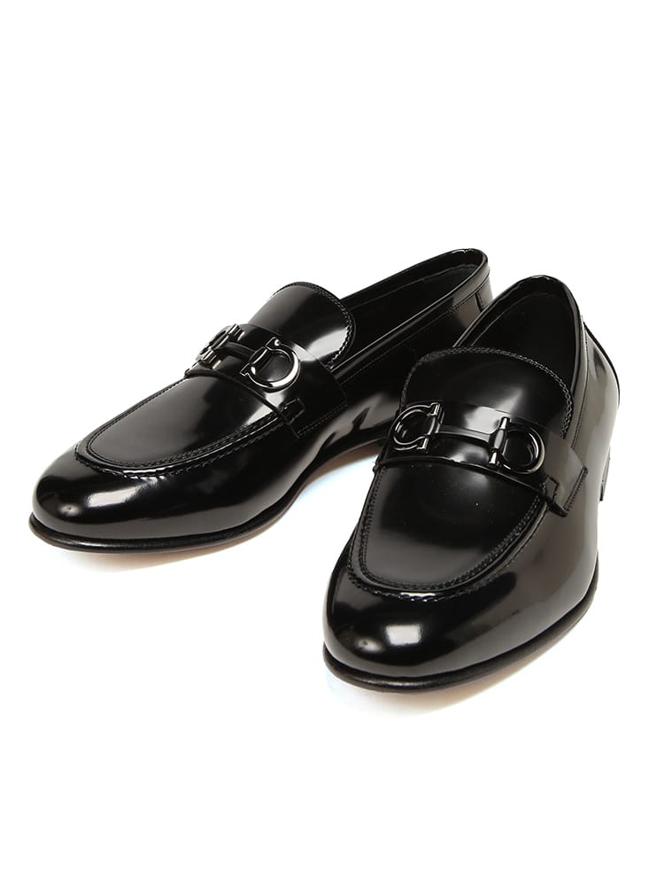 Salvatore Ferragamo (サルヴァトーレフェラガモ) ガンチーニ ビット ローファー レザー シューズ GIN FG0769032 メンズ