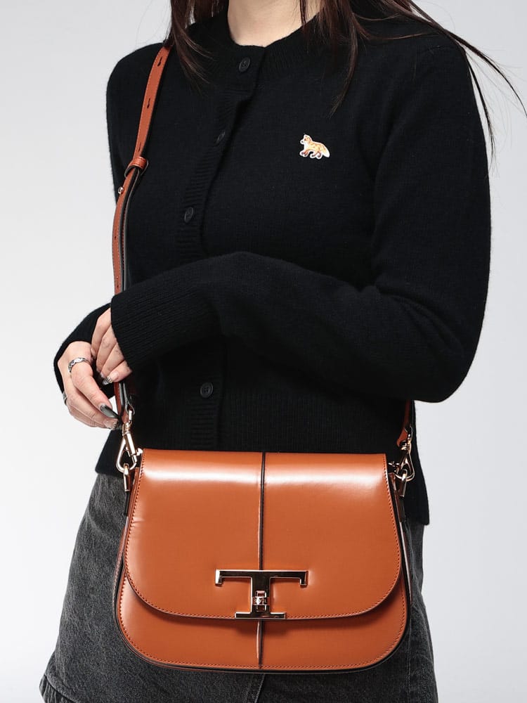 TOD'S (トッズ) ロゴ レザー 2WAY ミニ ショルダー バッグ TIMELESS タイムレス ミニ TDXBWTSGI0100 レディース