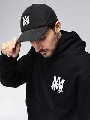 AMIRI (アミリ) ロゴ 刺繍 レザーバックル ベースボール キャップ MA CANVAS HAT CAP エムエーキャンバス AIAMHACP1032 メンズ