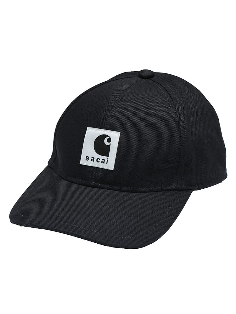sacai (サカイ) コラボ sacai×Carhartt WIP ロゴ ベースボール キャップ SACA2500996S メンズ