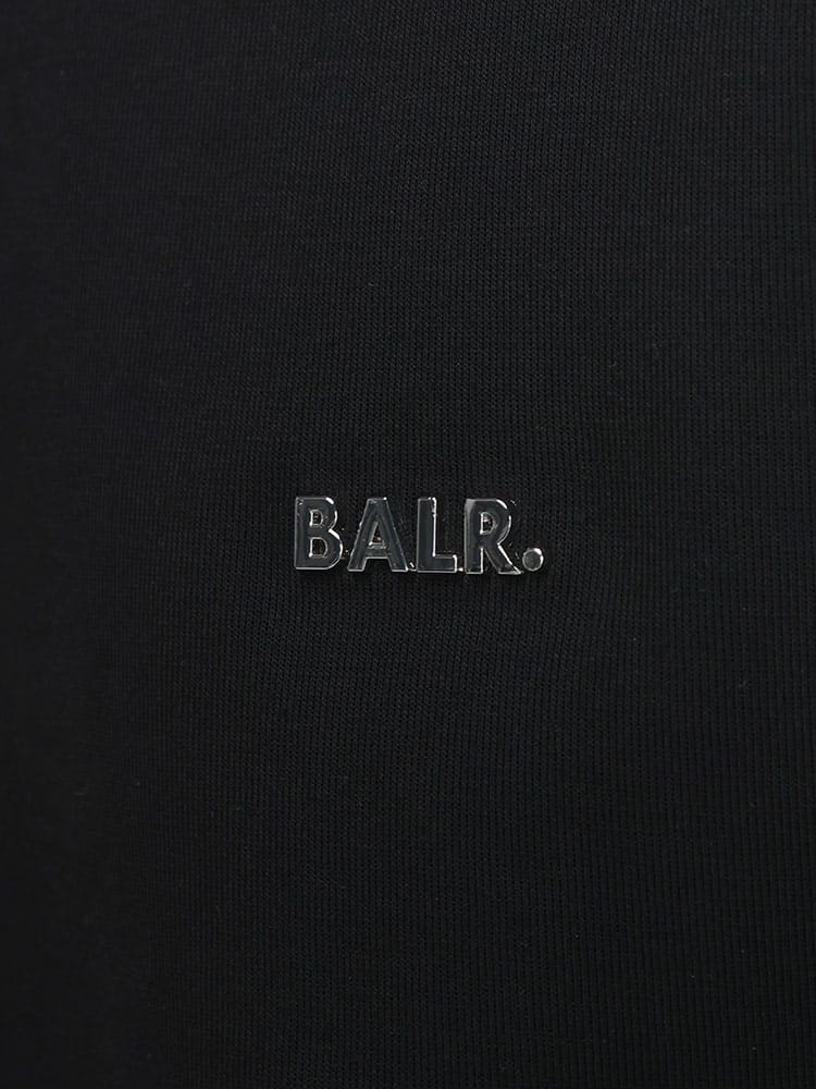 BALR． (ボーラー) メタルロゴ 長袖 ライン プルオーバー パーカー JP 