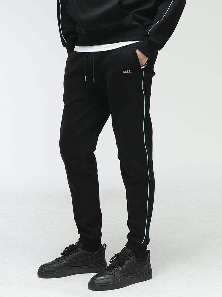 BALR． (ボーラー) メタルロゴ ライン ジャージ ジョガー パンツ JP Q 