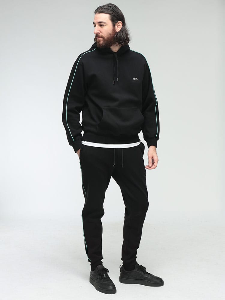 BALR． (ボーラー) メタルロゴ ライン ジャージ ジョガー パンツ JP Q 