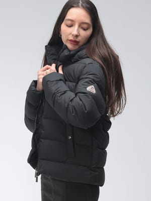 PYRENEX (ピレネックス) レディース ダウンジャケット ロゴ フード着脱 ダウン ブルゾン SPOUTNIC スプートニック PNLHWY034P