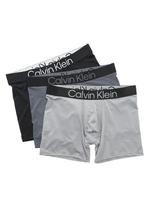 Calvin Klein (カルバンクライン) メンズ ボクサーパンツ ストレッチ 前閉じ パンツ 3枚セット REFINED MICRO CKNP2608O