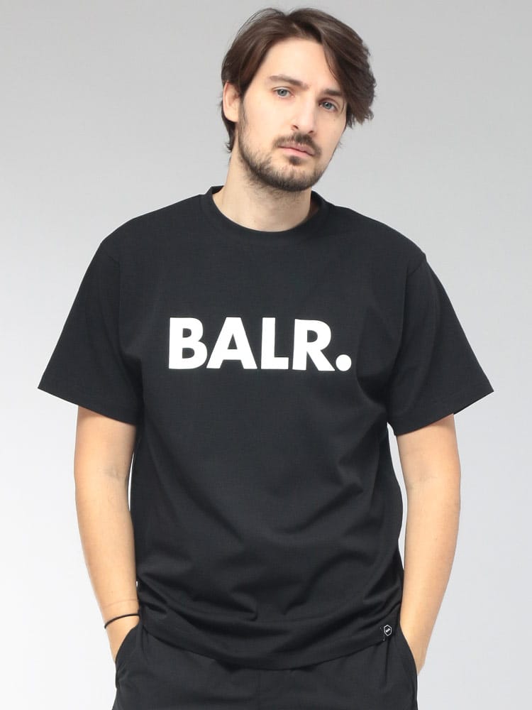 BALR． (ボーラー) メンズ Tシャツ 半袖 フロントロゴ クルーネック カットソー BA11121410