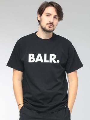 BALR． (ボーラー) メンズ Tシャツ 半袖 フロントロゴ クルーネック カットソー BA11121410