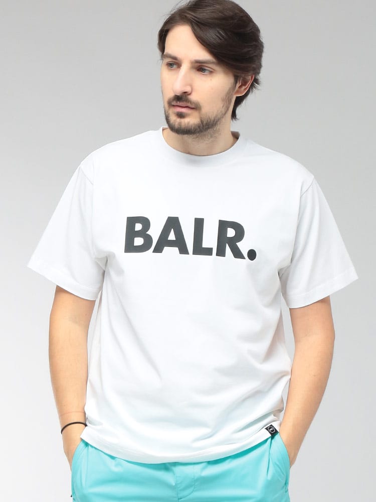 BALR． (ボーラー) メンズ Tシャツ 半袖 フロントロゴ クルーネック カットソー BA11121410