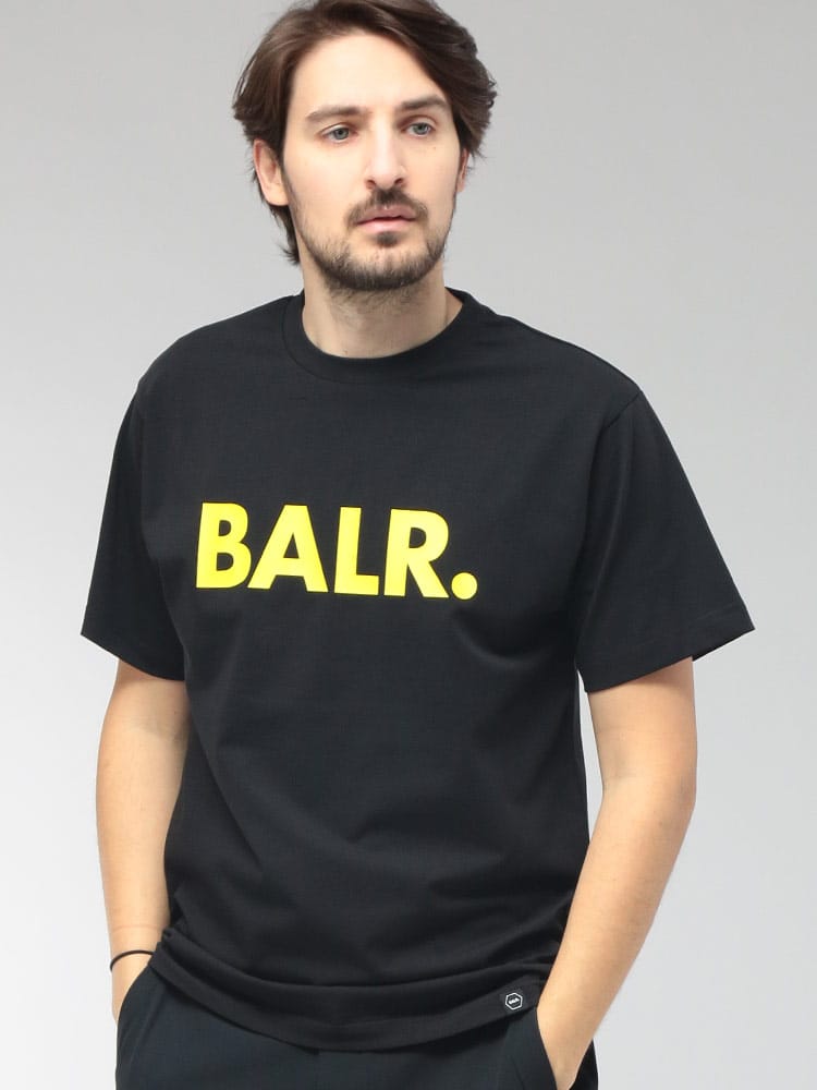 BALR． (ボーラー) メンズ Tシャツ 半袖 フロントロゴ クルーネック カットソー BA11121410