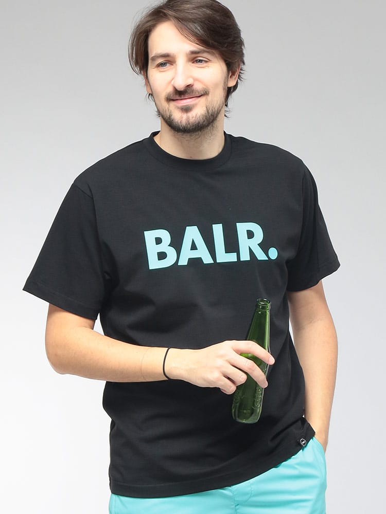 BALR． (ボーラー) メンズ Tシャツ 半袖 フロントロゴ クルーネック カットソー BA11121410