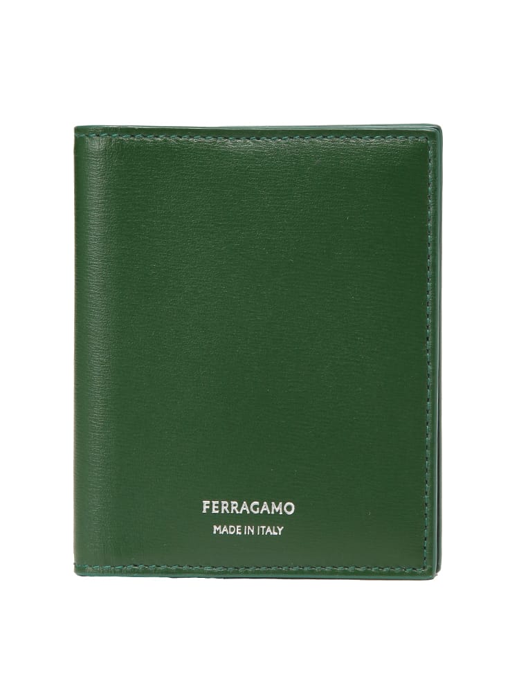 Salvatore Ferragamo (サルヴァトーレフェラガモ) メンズ 二つ折り カードケース レザー ミニロゴ カード入れ FG661370