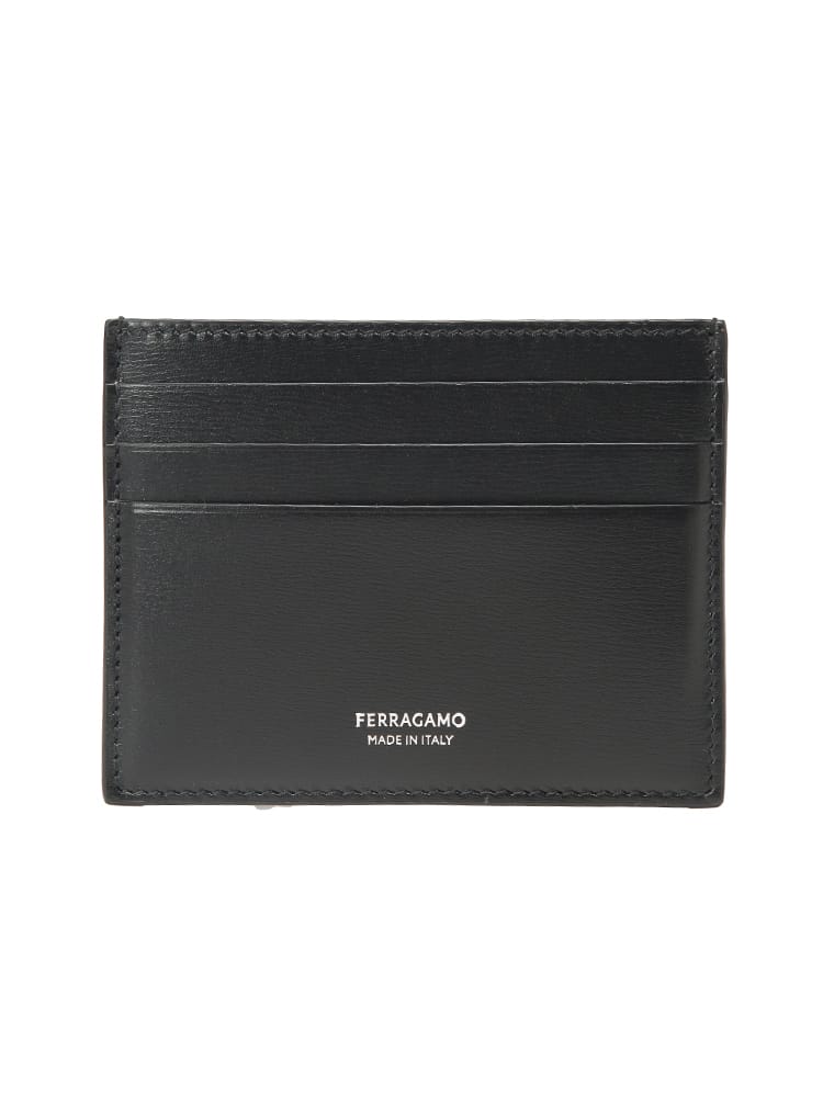 Salvatore Ferragamo (サルヴァトーレフェラガモ) メンズ カードケース レザー ミニロゴ カード入れ FG661396
