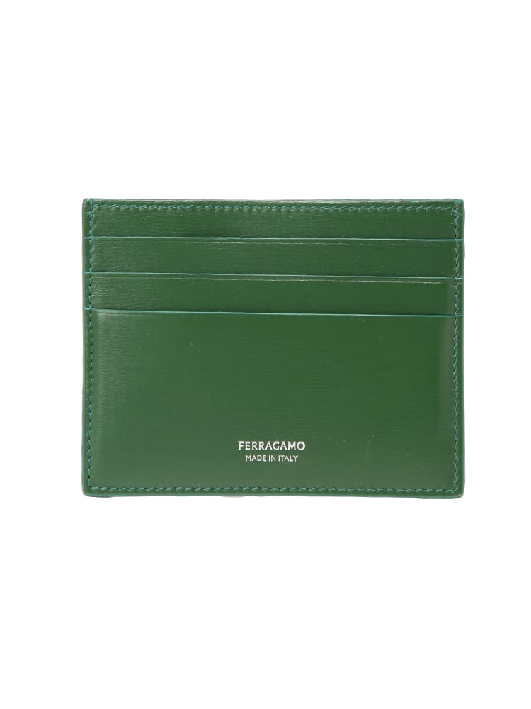 Salvatore Ferragamo (サルヴァトーレフェラガモ) メンズ カードケース レザー ミニロゴ カード入れ FG661396