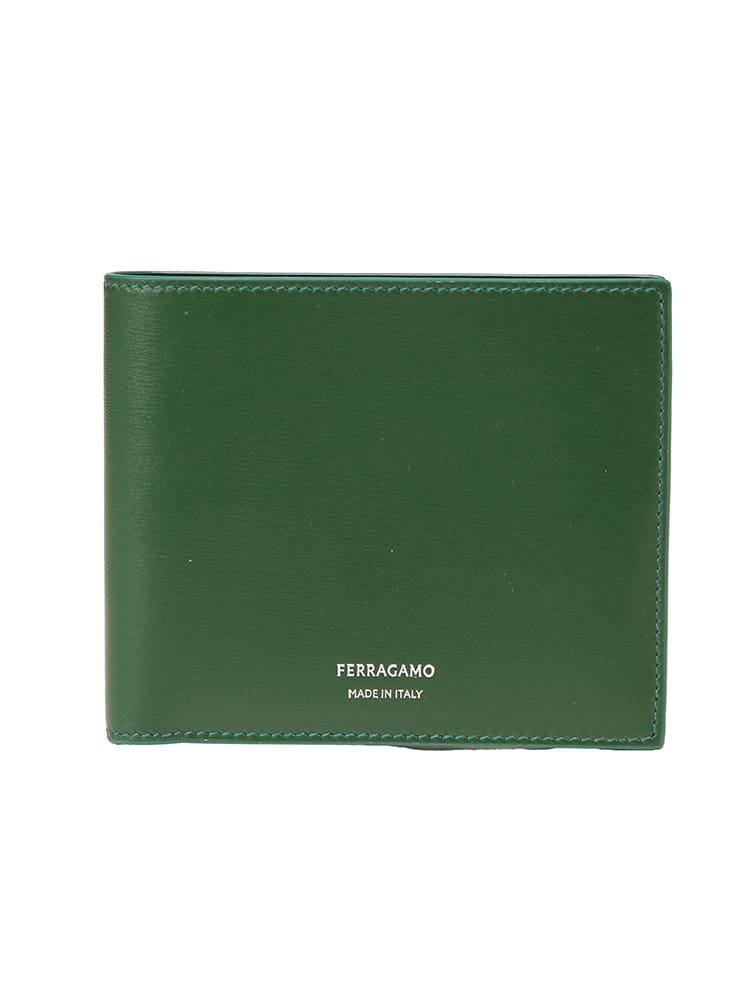 Salvatore Ferragamo (サルヴァトーレフェラガモ) メンズ 二つ折り財布 ミニロゴ 二つ折り 財布 FG661328