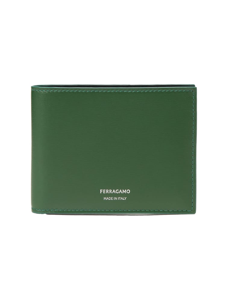 Salvatore Ferragamo (サルヴァトーレフェラガモ) メンズ 二つ折り財布 ミニロゴ 二つ折り 財布 FG661325
